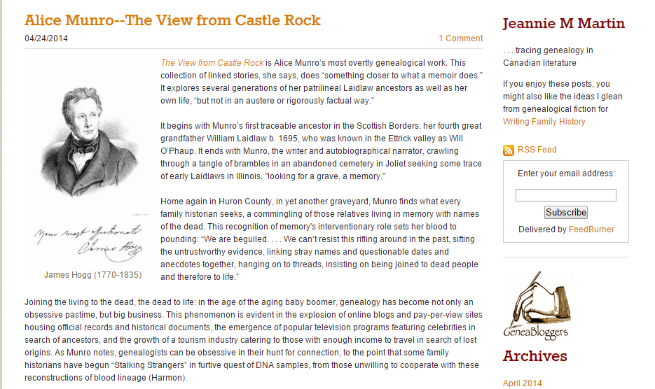 Click on the blog segment to get the full post.