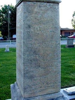 Marys side of the tombston