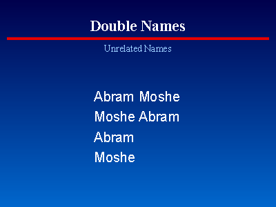 Double names example, slide16, Given Names, jewishgen.org