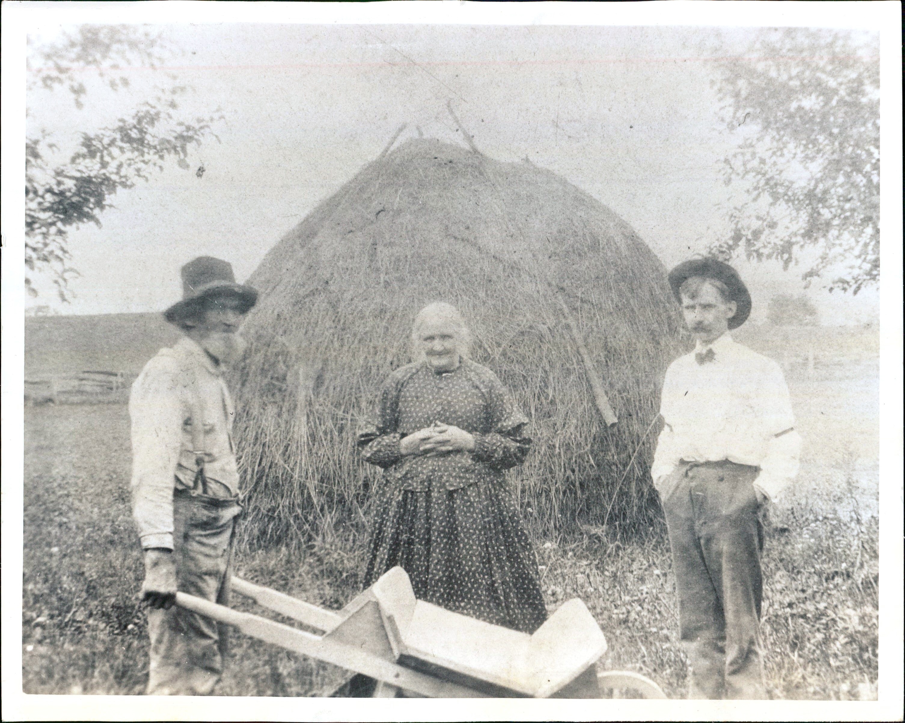 UNKNOWN possibly WILLIAMS, and young man with moustache, possibly JORDAN, Pennsylvania, probably Potter County